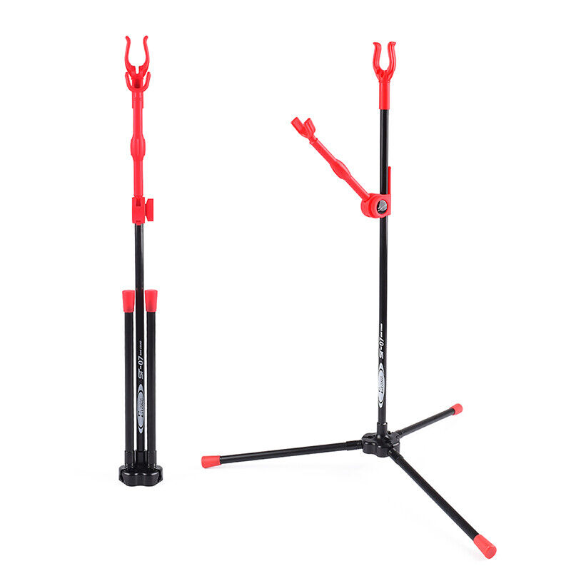 Archery Stand Holder Foldable Bracket Rack Hanger RecurveBow Long Bow Hunting
